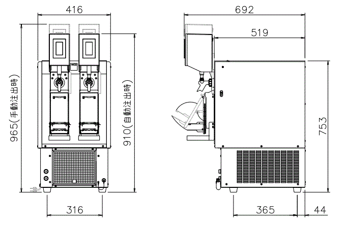 SNS-150W-A2図面